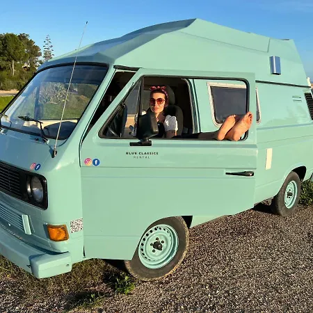Rent A Vw T3 Camper Van With Blue Classics Οργανωμένο κάμπινγκ *