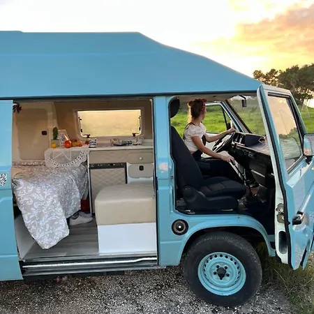 Rent A Vw T3 Camper Van With Blue Classics * Portimão